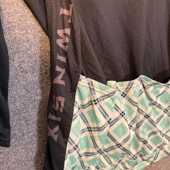 Twin Six Cycling Jersey Womens XL Black Skull Crossbones Full Zip Race Raglan - Picture 8 of 10